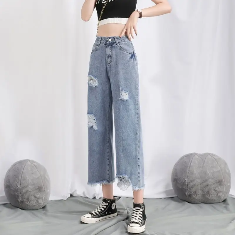 Jeans With Holes New in Pants and Capris Summer Clothes Harajuku Fashion Baggy Jean Y2k Streetwear Street Wear Woman Clothing
Jeans With Holes New in Pants and Capris Summer Clothes Harajuku Fashion Baggy Jean Y2k Streetwear Street Wear Woman Clothing