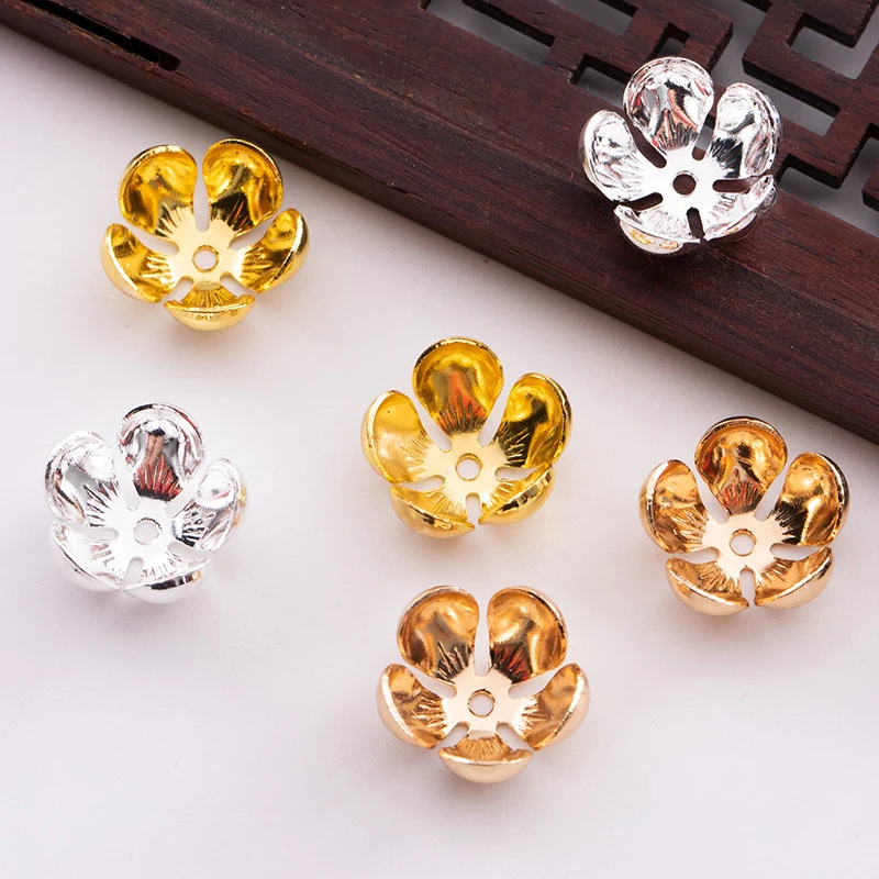 10PCS Brass Flower Loose Spacer Beads Caps 13*5mm KC Gold/Silver Color Metal End Cap For DIY Jewelry Finding Making Accessories
10PCS Brass Flower Loose Spacer Beads Caps 13*5mm KC Gold/Silver Color Metal End Cap For DIY Jewelry Finding Making Accessories