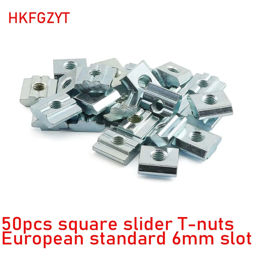 50pcs M3 M4 M5 M6 T Sliding Nut Block Square nuts for Eu Standard 2020 Aluminum Profile T-Slot 6mm Aluminum connector Accessor
50pcs M3 M4 M5 M6 T Sliding Nut Block Square nuts for Eu Standard 2020 Aluminum Profile T-Slot 6mm Aluminum connector Accessor