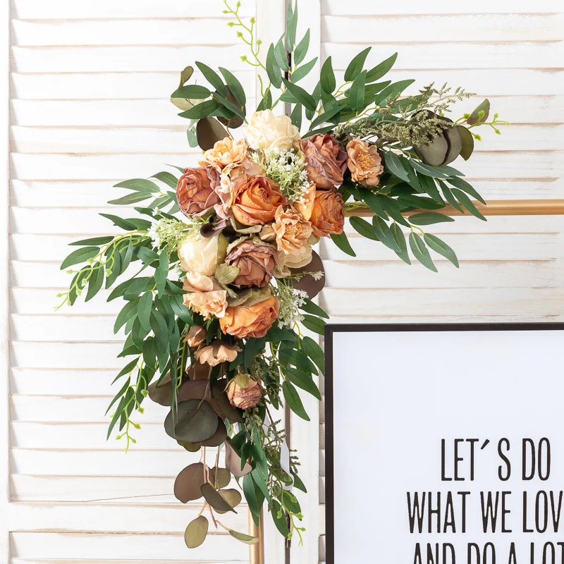 2pcs Artificial Wedding Arch Flowers Ivory Greenery Arbor Floral Arrangement for Party Ceremony Reception Backdrop Decoration
2pcs Artificial Wedding Arch Flowers Ivory Greenery Arbor Floral Arrangement for Party Ceremony Reception Backdrop Decoration