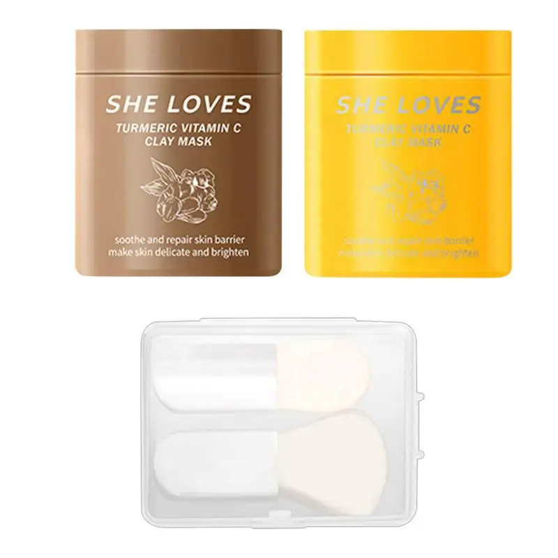 Clay Face Cleanser 50g/2pcs Turmeric Clay Face Cover With Vitamin C Moisturizing Soothing Skin Remove Epidermal Oil And Dirt For
Clay Face Cleanser 50g/2pcs Turmeric Clay Face Cover With Vitamin C Moisturizing Soothing Skin Remove Epidermal Oil And Dirt For