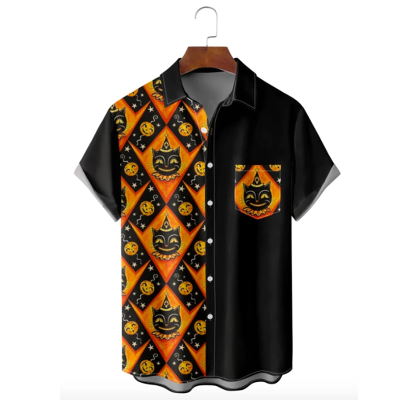 Molilulu Men's Halloween Retro Witch Comic Short Sleeve Breathable Loose Printing Hawaiian Shirts
Molilulu Men's Halloween Retro Witch Comic Short Sleeve Breathable Loose Printing Hawaiian Shirts