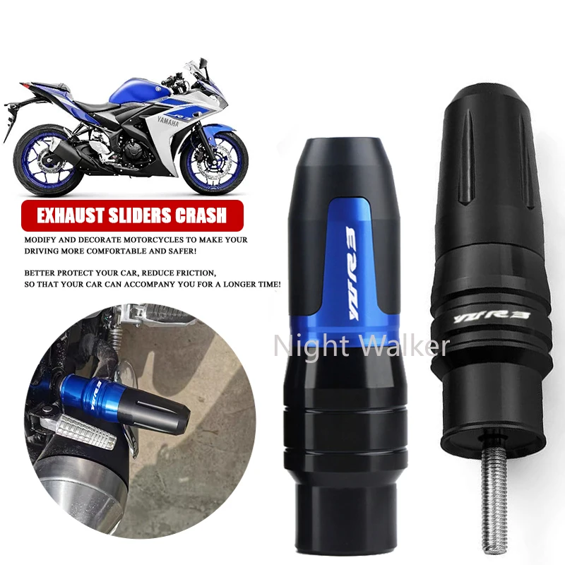 For YAMAHA YZF-R3 YZFR3 YZF R3 Motorcycle CNC Frame Exhaust Slider Crash Protection Crash Pad with logo
For YAMAHA YZF-R3 YZFR3 YZF R3 Motorcycle CNC Frame Exhaust Slider Crash Protection Crash Pad with logo