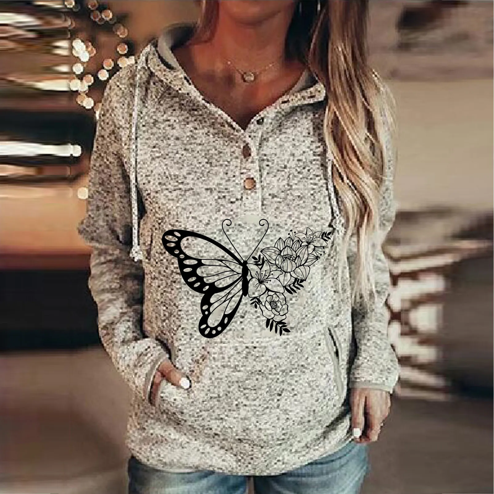 Zip Sweatshirt Zipper Hoodies Women Women's Pullover Tops Blouse Hoodie Printed Snap Long Sleeves for Women Pocket Sweater
Zip Sweatshirt Zipper Hoodies Women Women's Pullover Tops Blouse Hoodie Printed Snap Long Sleeves for Women Pocket Sweater