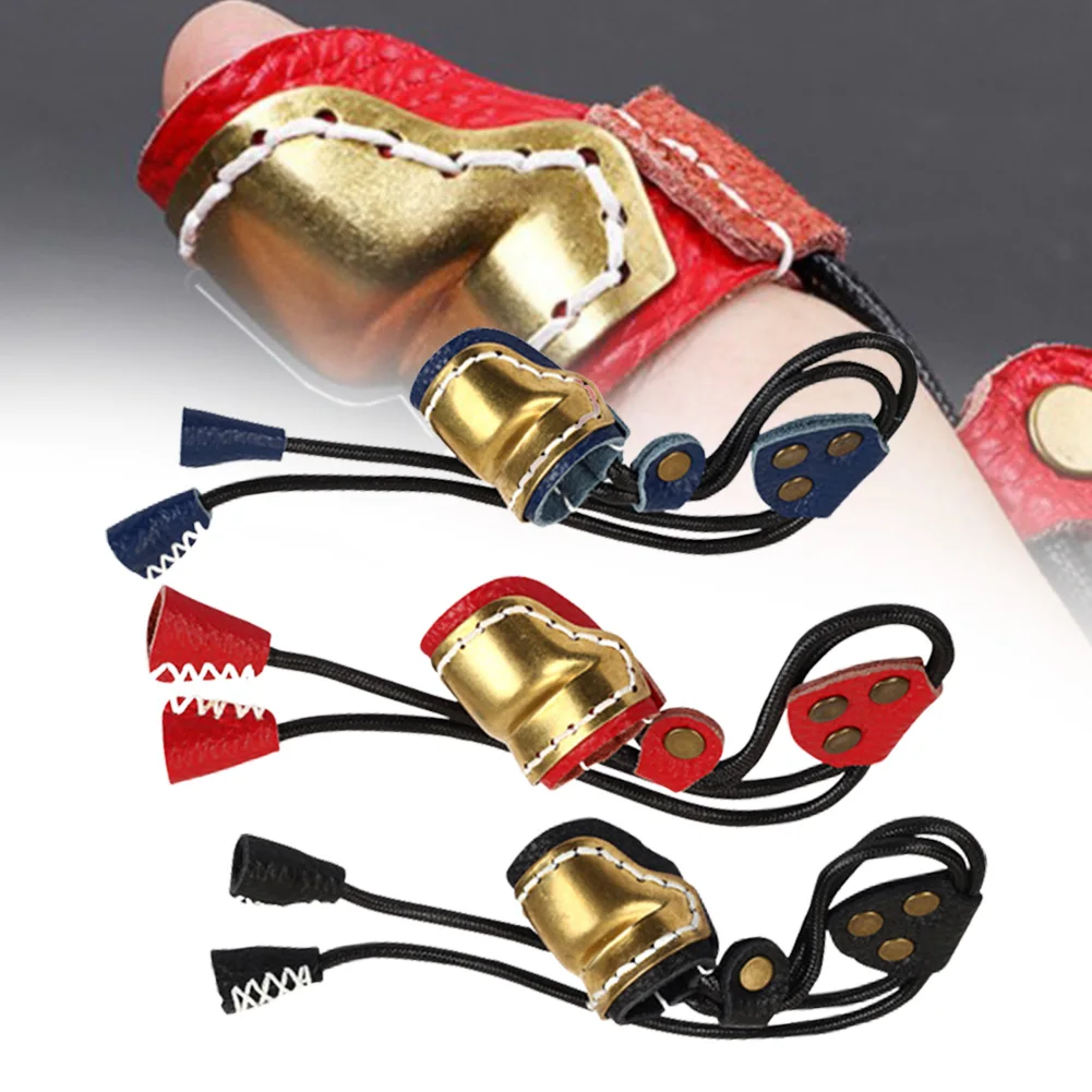 Archery Leather Thumb Ring Brass Fingers Guard Protector Gear Safety Ring Bow Hunting Adjusted Rope Shooting Accessories
Archery Leather Thumb Ring Brass Fingers Guard Protector Gear Safety Ring Bow Hunting Adjusted Rope Shooting Accessories