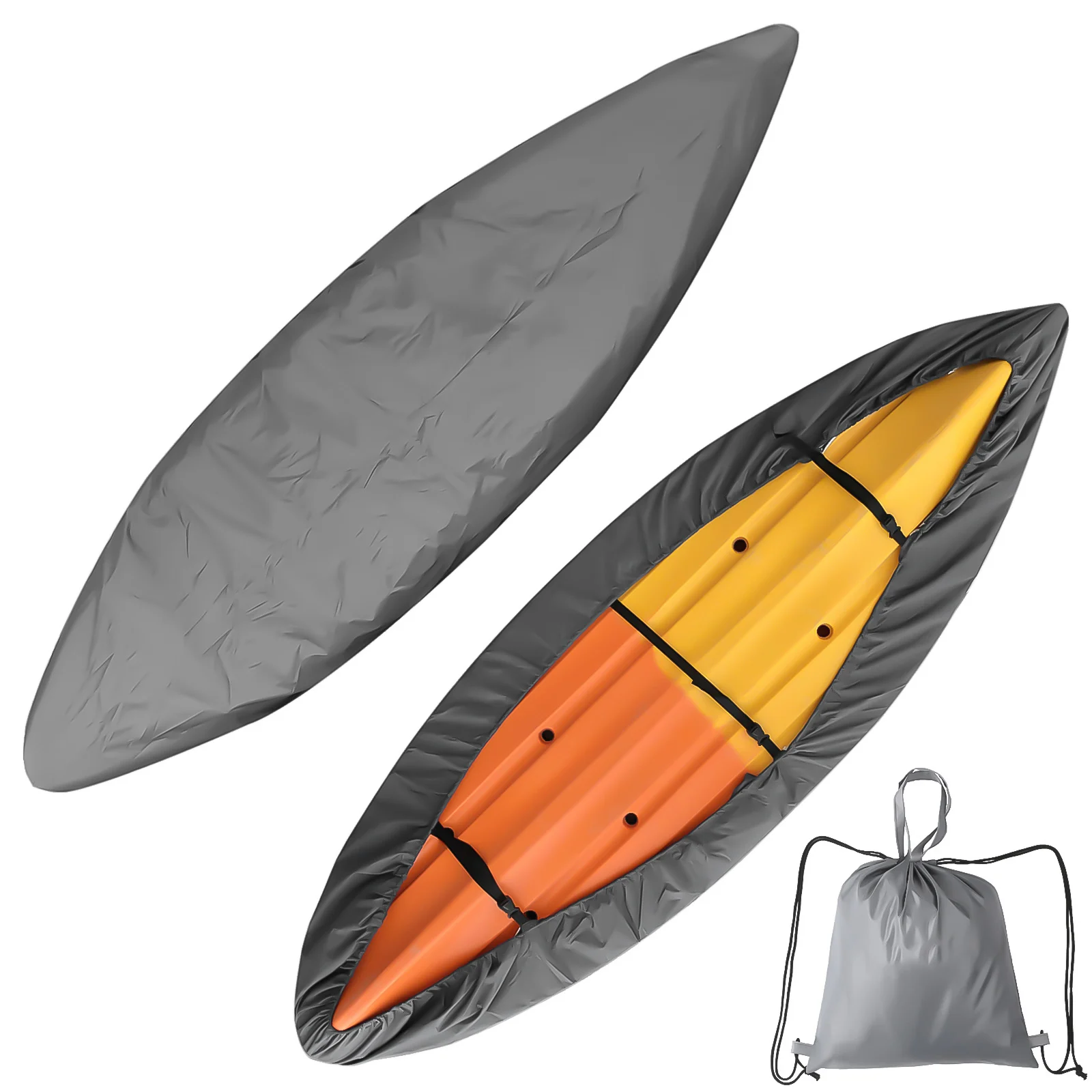 420D Kayak Cover For Outdoor Storage Universal Kayak Storage Dust Cover Sun Cover With Three Straps + Storage Bag For 3.5-6.5M
420D Kayak Cover For Outdoor Storage Universal Kayak Storage Dust Cover Sun Cover With Three Straps + Storage Bag For 3.5-6.5M