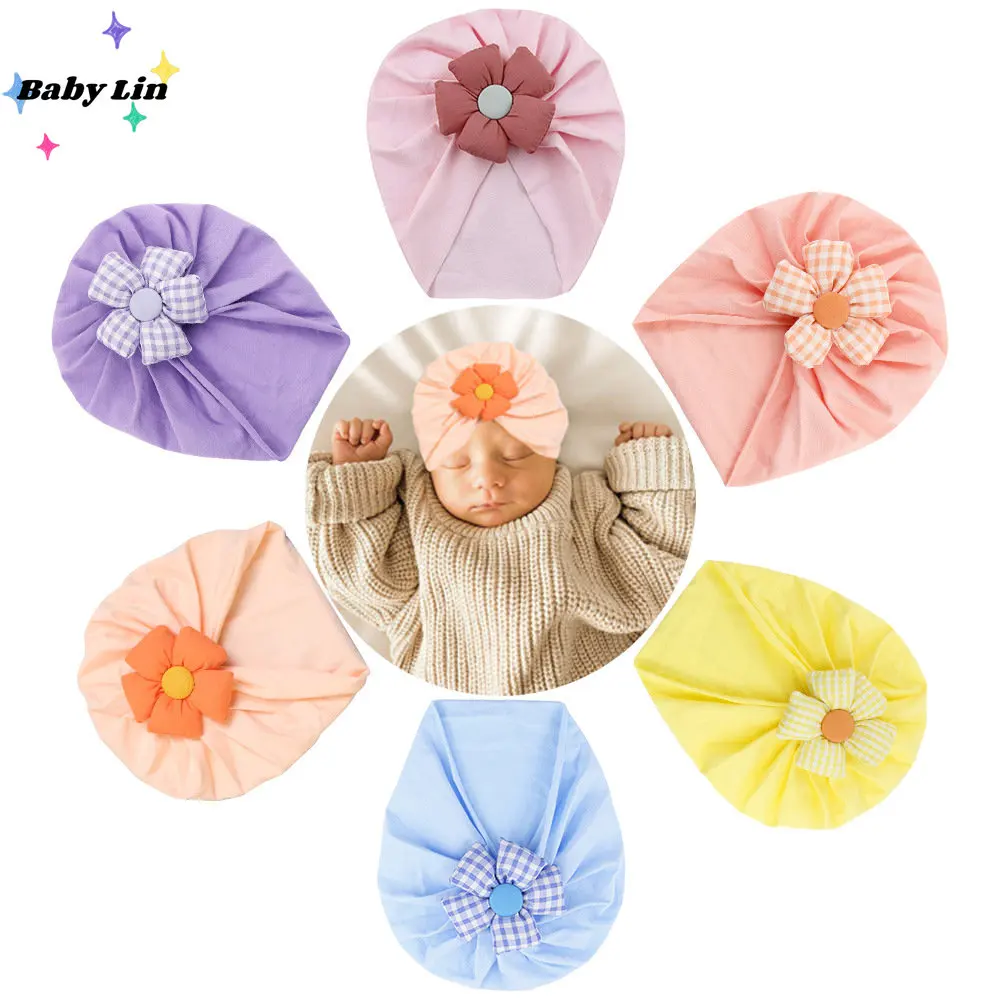 Newborn Turban Hats 1pc Knitted Beanie with Fabric Sun Flower Baby Girls Big Flower Winter Warm Bonnet Children Crochet Hat Cute
Newborn Turban Hats 1pc Knitted Beanie with Fabric Sun Flower Baby Girls Big Flower Winter Warm Bonnet Children Crochet Hat Cute