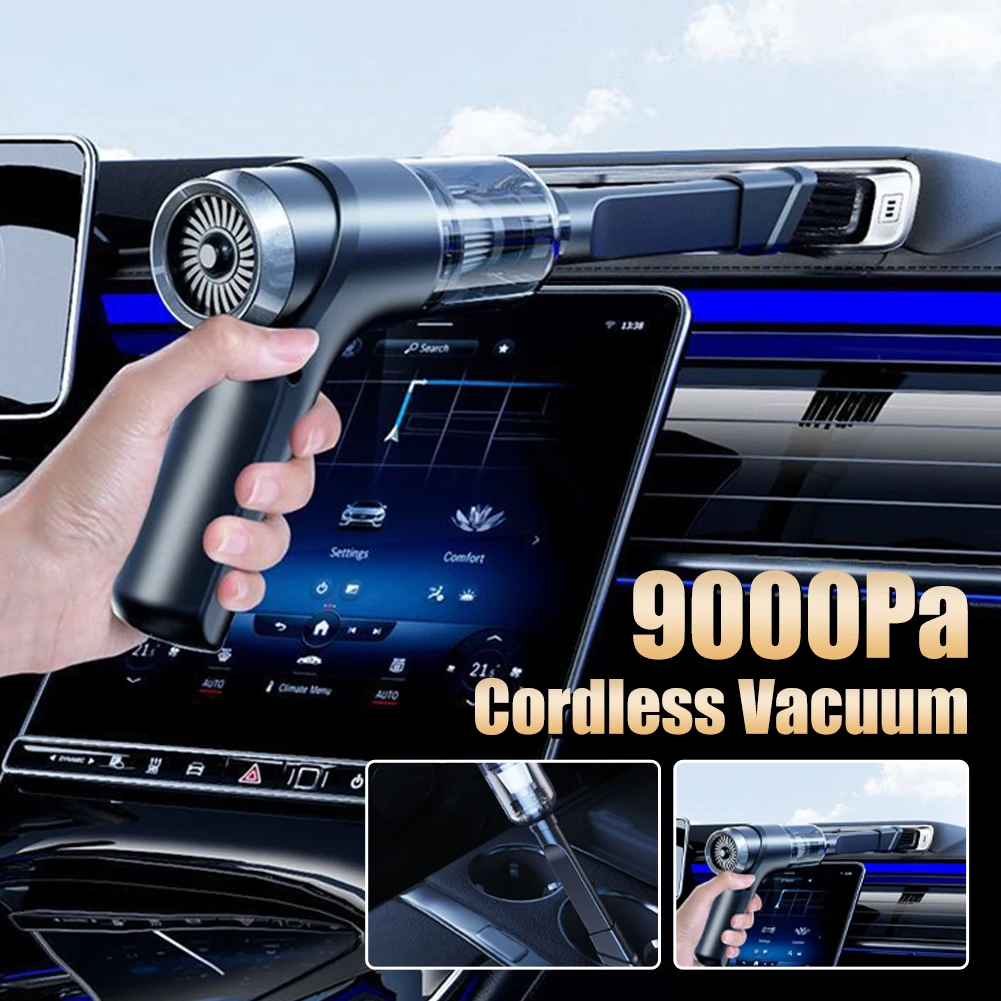 Universal Wireless Car Vacuum Cleaner 9000Pa Rechargeable Wet Dry Vacuum Cleaner Cordless Handheld Mini Auto Vacuum For Home Car
Universal Wireless Car Vacuum Cleaner 9000Pa Rechargeable Wet Dry Vacuum Cleaner Cordless Handheld Mini Auto Vacuum For Home Car