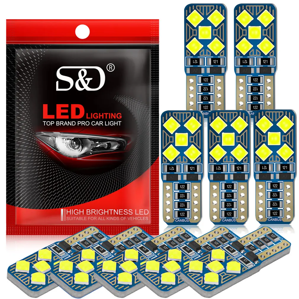 10pcs Canbus W5W T10 Led 168 194 Led 5w5 Car 10SMD FLS35 Chips Interior Dome Reading License Plate Light Signal Lamp White 12V
10pcs Canbus W5W T10 Led 168 194 Led 5w5 Car 10SMD FLS35 Chips Interior Dome Reading License Plate Light Signal Lamp White 12V