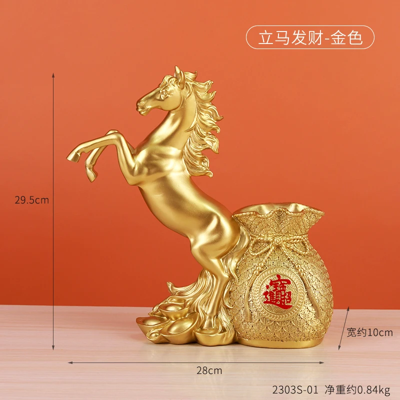 Gilded Steed Horse Sculpture Resins Artwork Desk Decoration Animal Figurine Ornaments Home Modern Living Room Decorations Decor
Gilded Steed Horse Sculpture Resins Artwork Desk Decoration Animal Figurine Ornaments Home Modern Living Room Decorations Decor