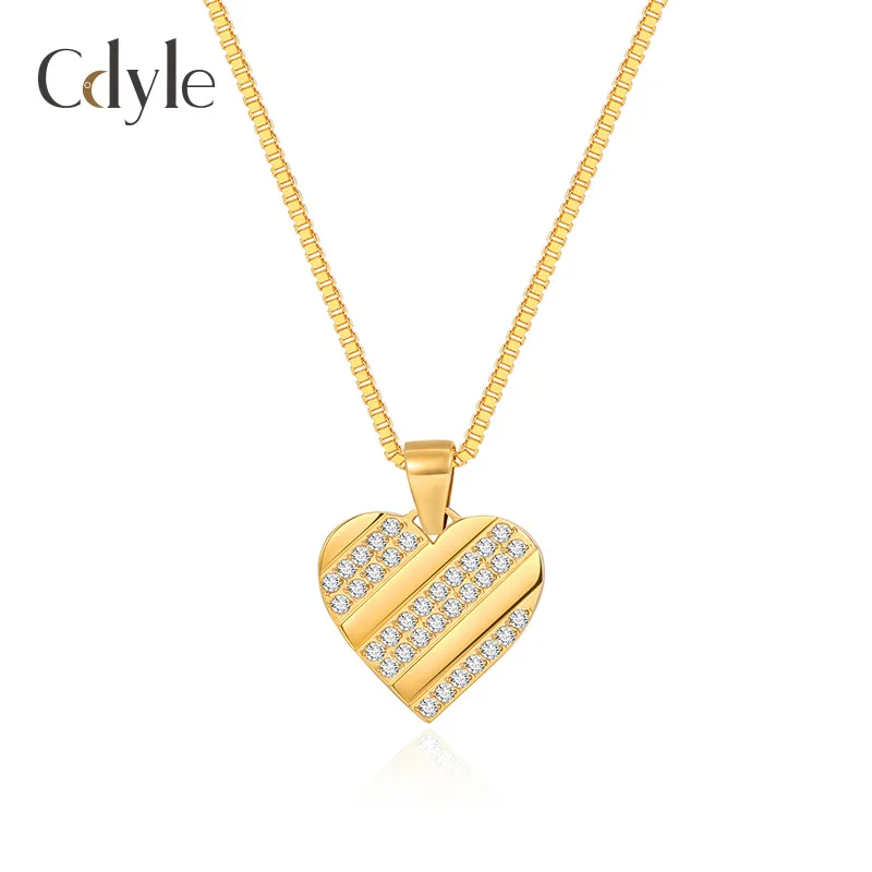 New Style Necklaces Women's Fashion Personality All-Match Heart-Shaped Pendant Necklace Plated with 1 White Gold Ornament
New Style Necklaces Women's Fashion Personality All-Match Heart-Shaped Pendant Necklace Plated with 1 White Gold Ornament