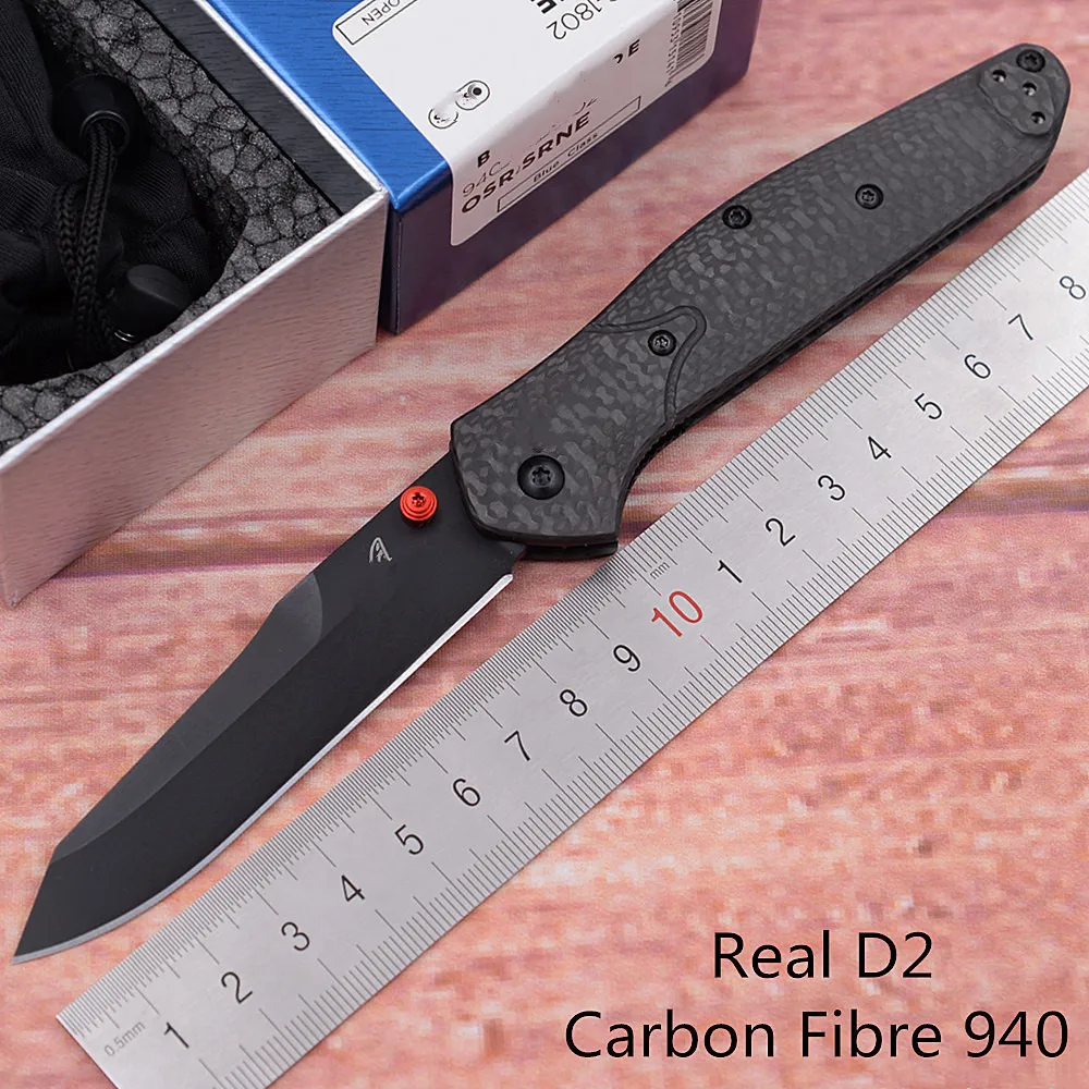 JUFULE Made 940DLC Real D2 Carbon Fiber Handle Copper Washer Camping Kitchen Hunt Pocket Outdoor EDC Tool Utility Folding Knife
JUFULE Made 940DLC Real D2 Carbon Fiber Handle Copper Washer Camping Kitchen Hunt Pocket Outdoor EDC Tool Utility Folding Knife