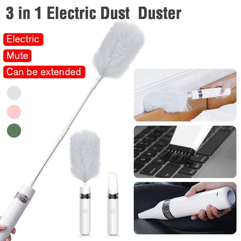 Dust Automatic Cleaning Dust Duster Brush Electric Cleaner Collector Household Car Duster Retractable Feather Computer Brush
Dust Automatic Cleaning Dust Duster Brush Electric Cleaner Collector Household Car Duster Retractable Feather Computer Brush