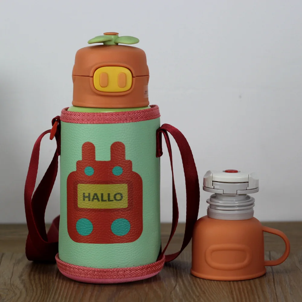 450ml/550ml Cute Kids Large Capacity Thermos with Straw and Bag Stainless Steel Cute Bamboo Dragonfly Thermos for Kids
450ml/550ml Cute Kids Large Capacity Thermos with Straw and Bag Stainless Steel Cute Bamboo Dragonfly Thermos for Kids