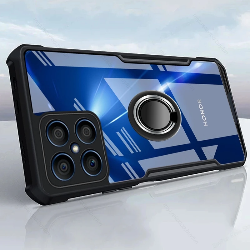For Honor X8 Case Transparent Acrylic Back Cover Honar X8 Funda Honer X 8 Car Magnet Stand Holder Ring Shockproof Coque HonorX8
For Honor X8 Case Transparent Acrylic Back Cover Honar X8 Funda Honer X 8 Car Magnet Stand Holder Ring Shockproof Coque HonorX8