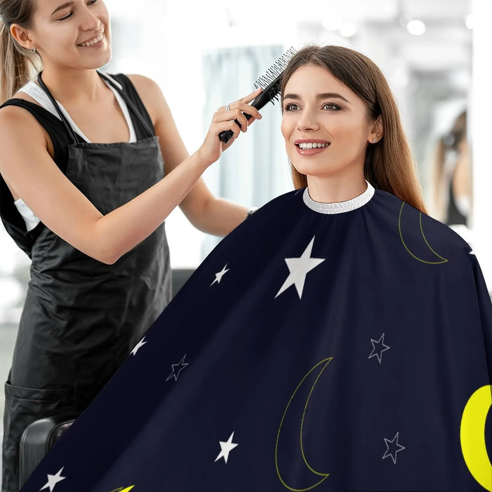 Парикмахерская накидка Star Moon для мужчин, Водонепроницаемый Профессиональный салонный накидка с защелками для стрижки волос
Парикмахерская накидка Star Moon для мужчин, Водонепроницаемый Профессиональный салонный накидка с защелками для стрижки волос
