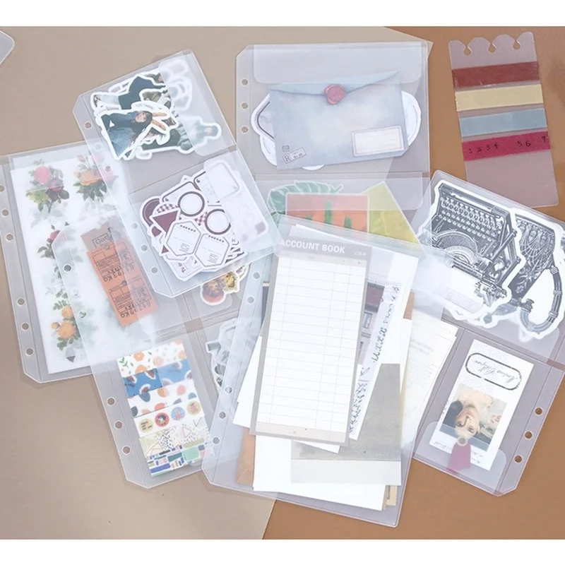 5Pcs A5/A6 Sticker Loose-leaf Storage Bag Classification PVC Storage Book Sticker Tape Storage Bag Card Bag DIY Accessory Pouche
5Pcs A5/A6 Sticker Loose-leaf Storage Bag Classification PVC Storage Book Sticker Tape Storage Bag Card Bag DIY Accessory Pouche
