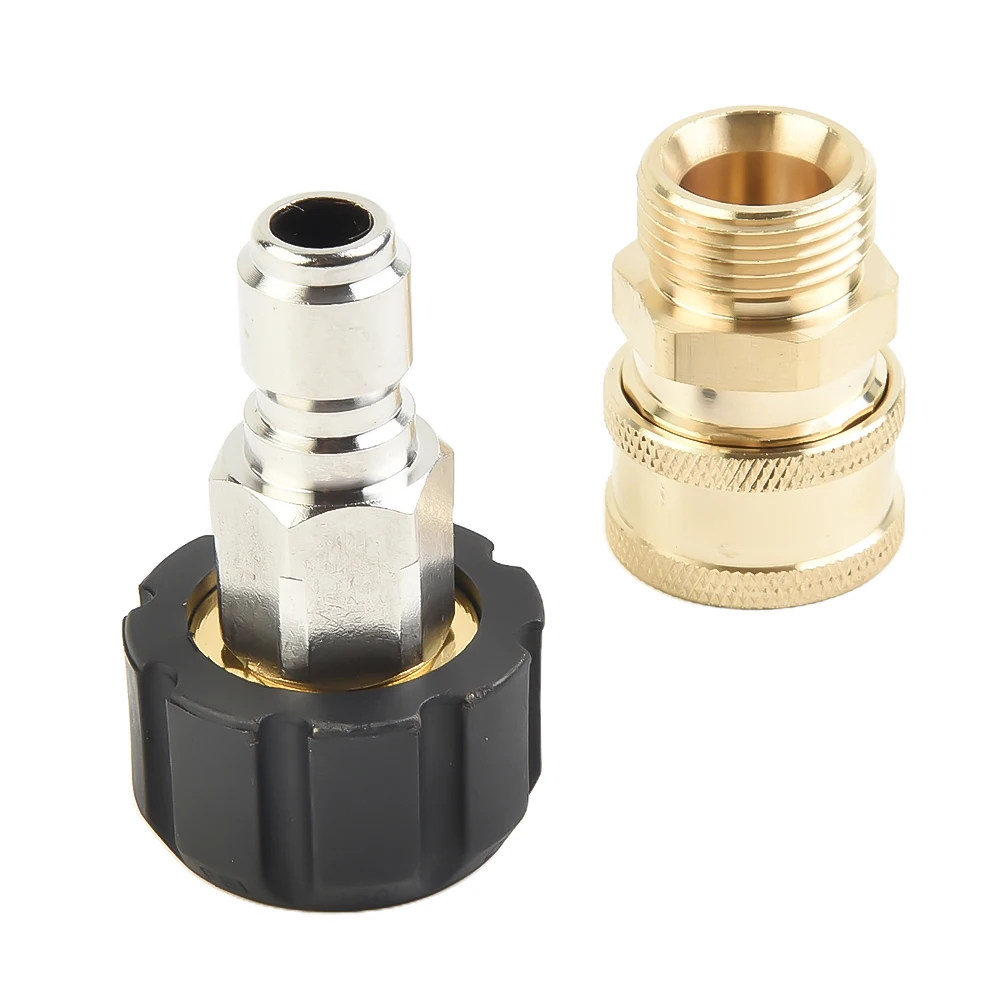 Set Pressure Washer Adapter To 1/4“ 3/8“ Universal Swivel 14mm 5000 PSI Accessory For Spray Tool Quick Connect
Set Pressure Washer Adapter To 1/4“ 3/8“ Universal Swivel 14mm 5000 PSI Accessory For Spray Tool Quick Connect