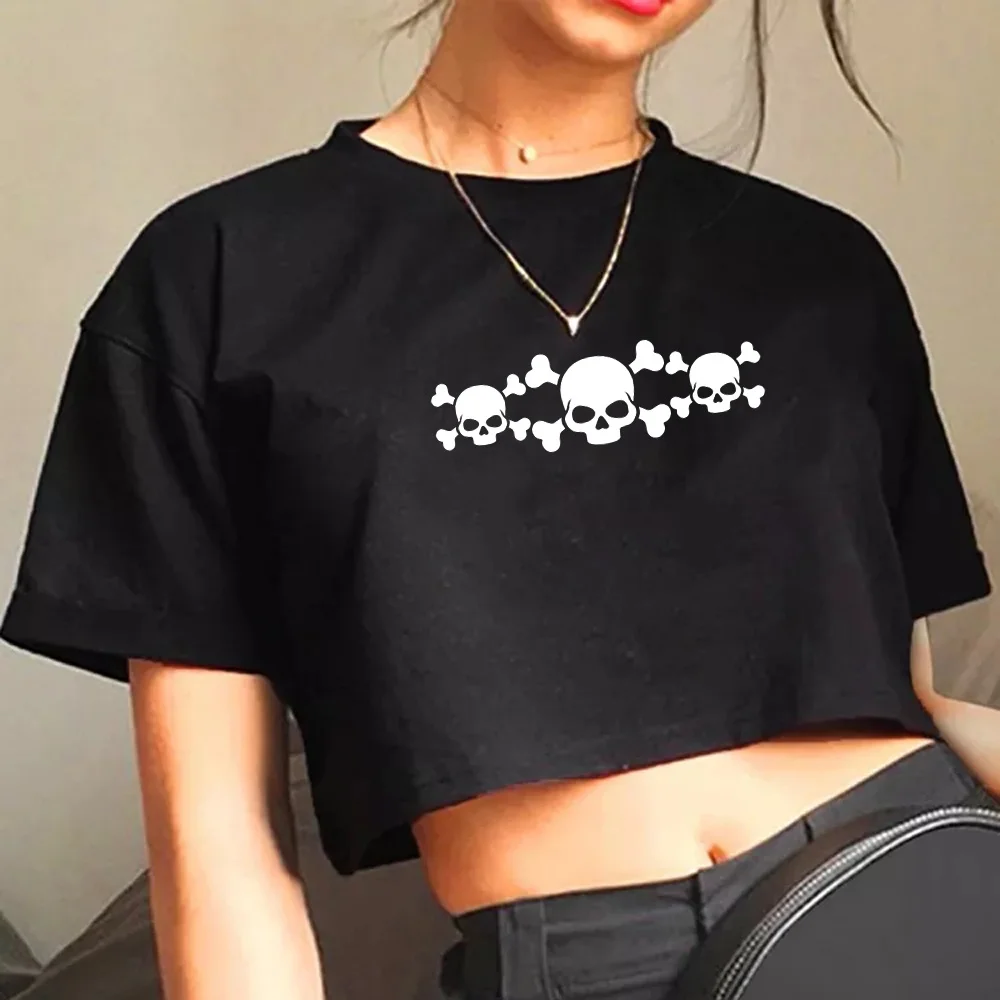 skull t shirt korean fashion fairy grunge gothic crop top Female cyber y2k graphic gothic tee crop top
skull t shirt korean fashion fairy grunge gothic crop top Female cyber y2k graphic gothic tee crop top
