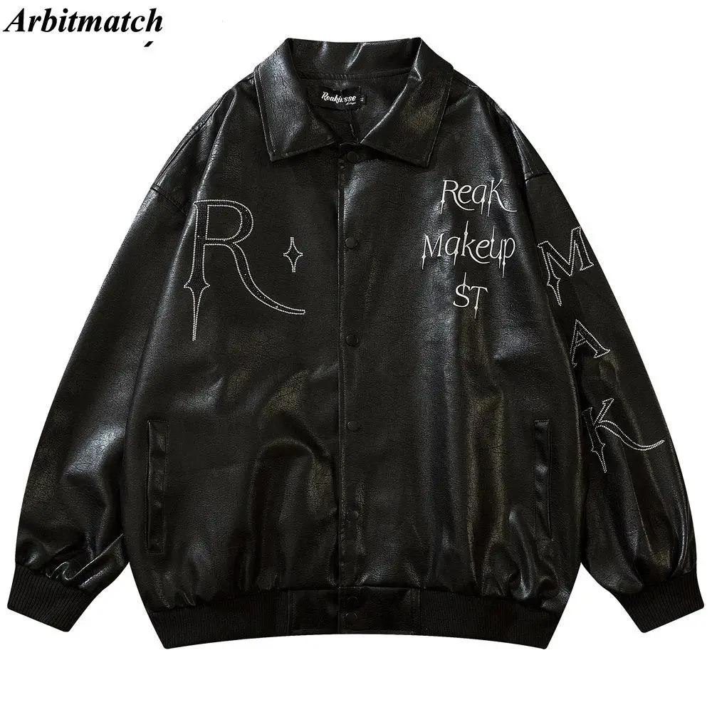 Men's Jacket Vintage Retro Embroidery Diamonds Motorcycle Jackets for Men 2022 Harajuku Streetwear Casual Pu Faux Leather Jacket
Men's Jacket Vintage Retro Embroidery Diamonds Motorcycle Jackets for Men 2022 Harajuku Streetwear Casual Pu Faux Leather Jacket