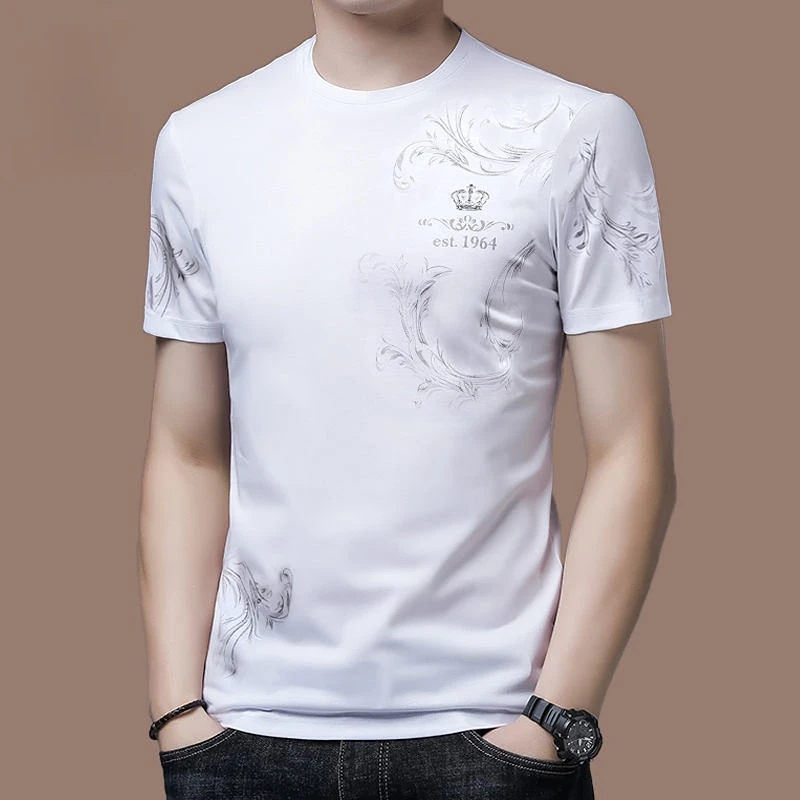 New Men's Tee T-shirt O-Neck Short Sleeve Loose Breathable Fashion Letter Printing Casual Pullover Oversized Tops
New Men's Tee T-shirt O-Neck Short Sleeve Loose Breathable Fashion Letter Printing Casual Pullover Oversized Tops