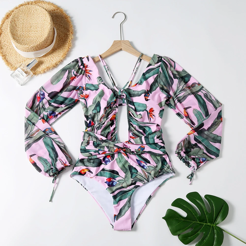One Piece Swimsuit Long Sleeve Swimwear Women Print Sexy Set Underwear High Quality for Pool Beach Bathingsuit Surfing Bodysuit
One Piece Swimsuit Long Sleeve Swimwear Women Print Sexy Set Underwear High Quality for Pool Beach Bathingsuit Surfing Bodysuit