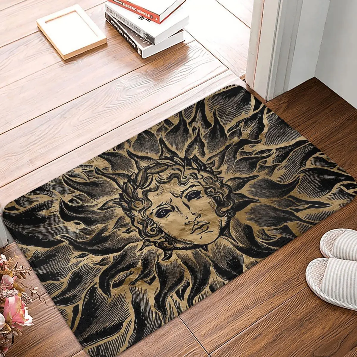 Ancient Greek Mythology Non-slip Doormat Apollo Sun God Black And Gold Bath Kitchen Mat Prayer Carpet Flannel Modern Decor
Ancient Greek Mythology Non-slip Doormat Apollo Sun God Black And Gold Bath Kitchen Mat Prayer Carpet Flannel Modern Decor