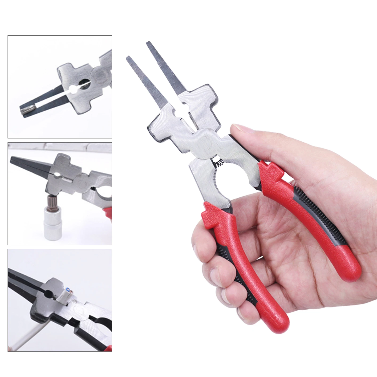 1Pcs Carbon Steel Pliers Tool Long Reach Auxiliary Electrical Wire Cable Cutters Anti-Rust Welder Handy Tools For Repairing
1Pcs Carbon Steel Pliers Tool Long Reach Auxiliary Electrical Wire Cable Cutters Anti-Rust Welder Handy Tools For Repairing