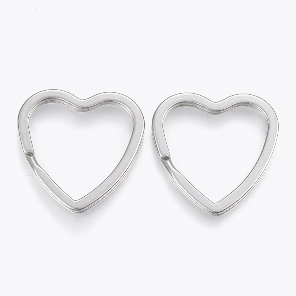 2PCS 304 Stainless Steel Split Key Rings Keychain Clasp Findings Heart Stainless Steel Color 31x31x3mm Inner Diameter: 25x23mm
2PCS 304 Stainless Steel Split Key Rings Keychain Clasp Findings Heart Stainless Steel Color 31x31x3mm Inner Diameter: 25x23mm