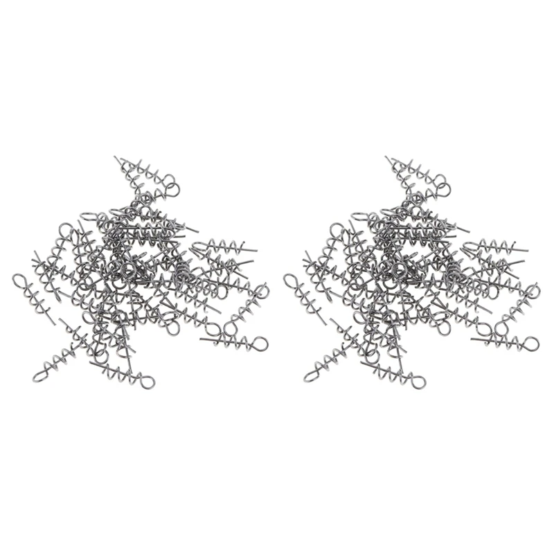 200 шт. пружинный Поворотный замок, рыболовный крючок, центрирующий штифт для мягкой приманки, червя, кривошипа 
200 шт. пружинный Поворотный замок, рыболовный крючок, центрирующий штифт для мягкой приманки, червя, кривошипа