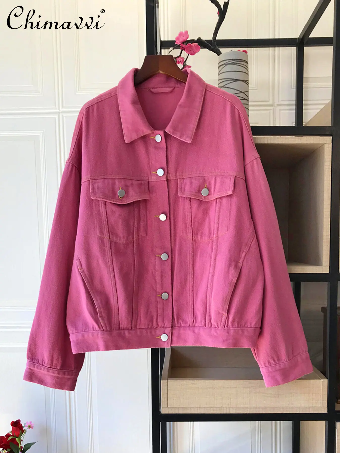 Fashion Denim Cotton Single-Breasted Short Coat Women Loose Streetwear Long Sleeve Jacket for Women 2023 Spring Clothes New
Fashion Denim Cotton Single-Breasted Short Coat Women Loose Streetwear Long Sleeve Jacket for Women 2023 Spring Clothes New