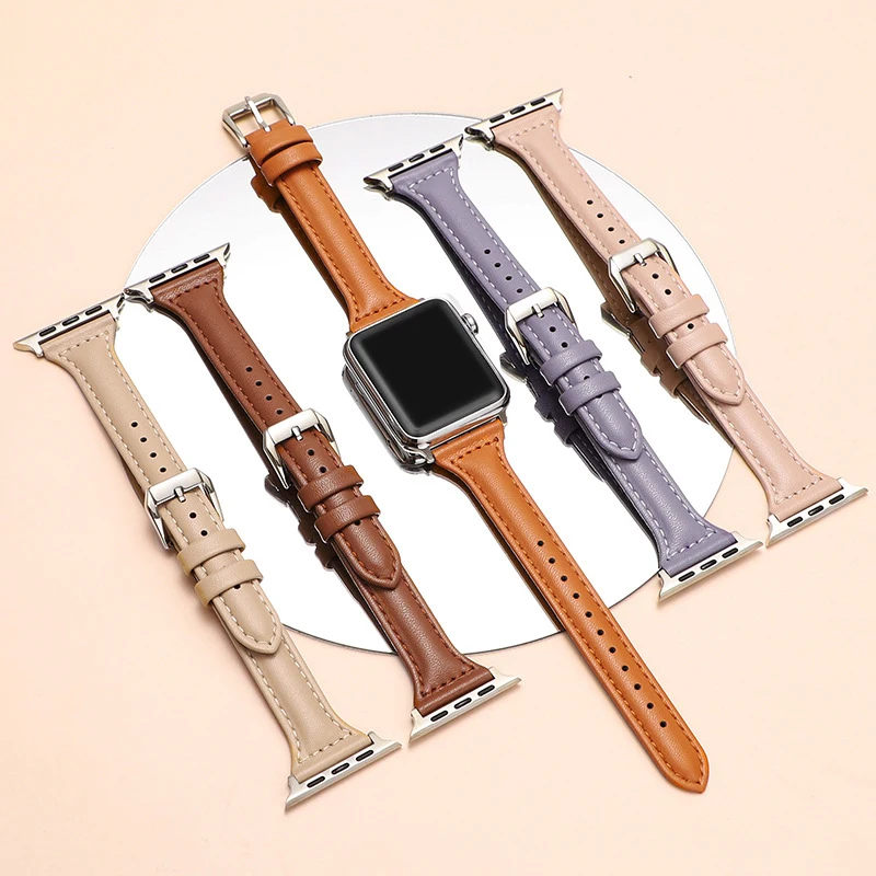Genuine Leather Strap For Apple Watch Band 38mm 40mm 44mm 42mm 45mm 49mm Slim Belt Bracelet iwatch Series Ultra 7 6 se 3 8 41mm
Genuine Leather Strap For Apple Watch Band 38mm 40mm 44mm 42mm 45mm 49mm Slim Belt Bracelet iwatch Series Ultra 7 6 se 3 8 41mm