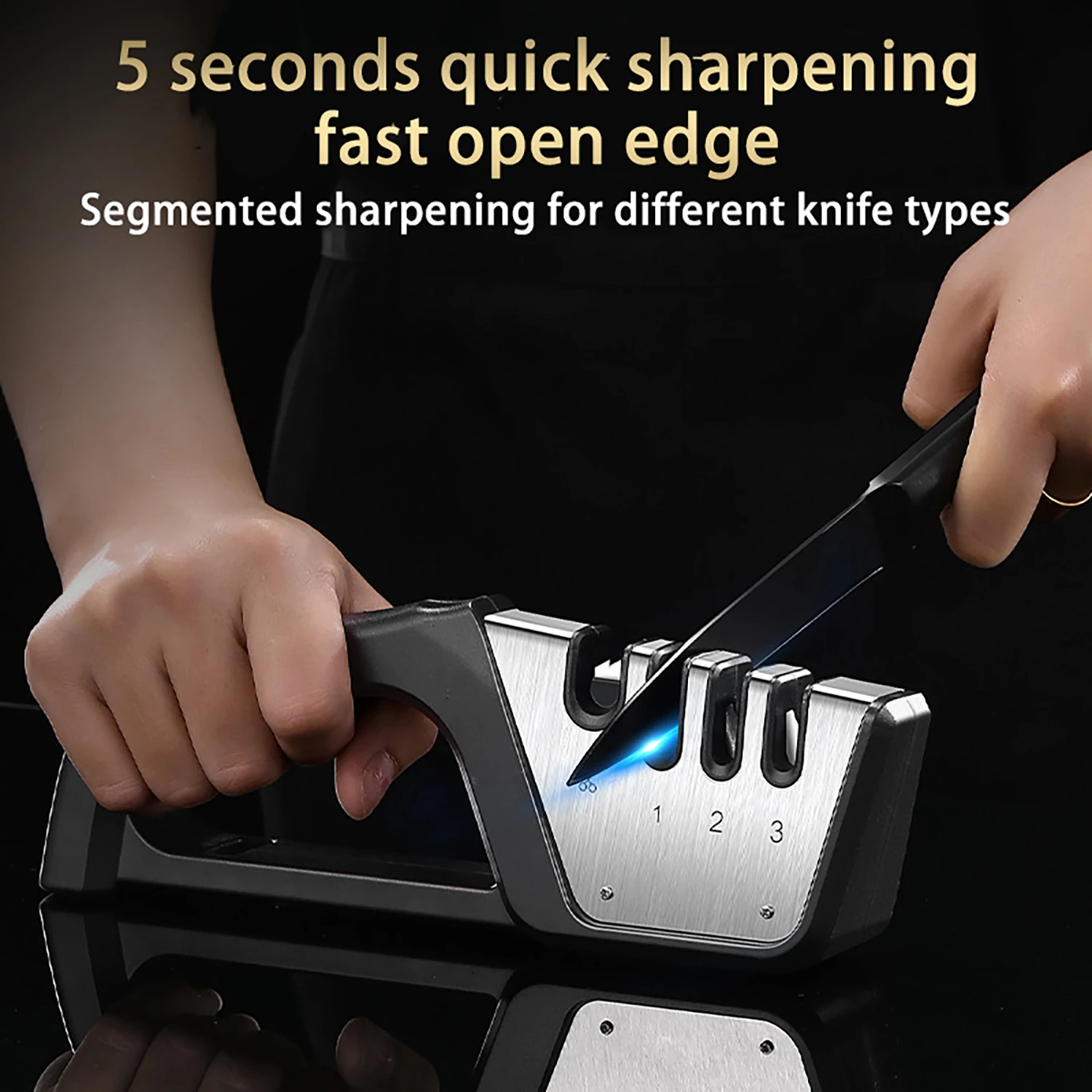 Four-In-One Knife Sharpener Wholesale Household Multi-Functional Knife Sharpener Kitchen Knife Scissors Fast Sharpening Stone
Four-In-One Knife Sharpener Wholesale Household Multi-Functional Knife Sharpener Kitchen Knife Scissors Fast Sharpening Stone