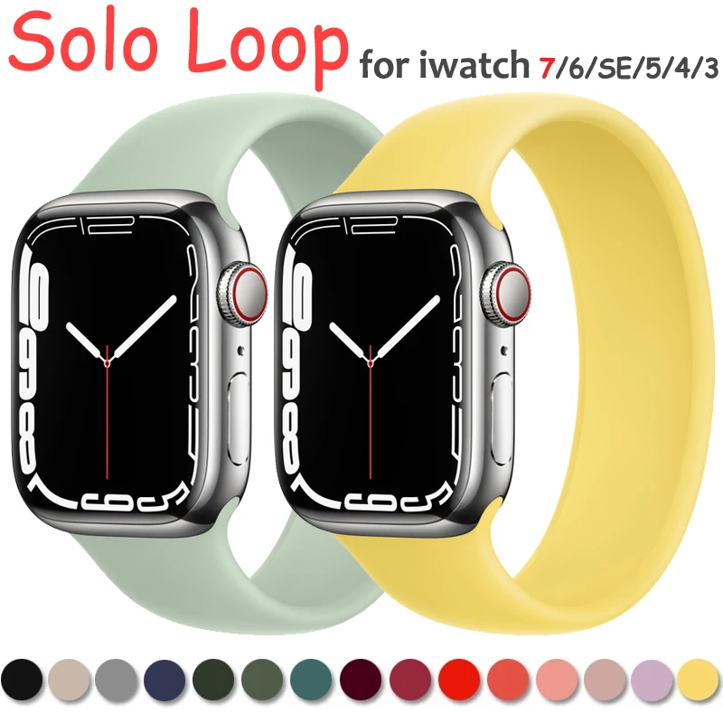 Ремешок силиконовый Solo Loop для Apple Watch Band, эластичный браслет для iWatch 3 4 5 6 SE 7, 45 мм 41 мм 40 мм 44 мм 42 мм 38 мм
Ремешок силиконовый Solo Loop для Apple Watch Band, эластичный браслет для iWatch 3 4 5 6 SE 7, 45 мм 41 мм 40 мм 44 мм 42 мм 38 мм