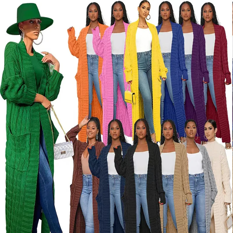 2022 Autumn Winter Warm Fashion Causal Long Lady Cardigans Women Cardigan Green Kintted Crochet Loose Long Sleeve Woman Sweater
2022 Autumn Winter Warm Fashion Causal Long Lady Cardigans Women Cardigan Green Kintted Crochet Loose Long Sleeve Woman Sweater