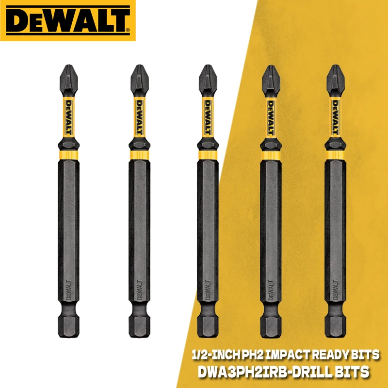 DEWALT Drill Bit Set 1/2-Inch Phillips Number-2 IMPACT READY FlexTorq Bits Power Tools Accessory DWA3PH2IRB
DEWALT Drill Bit Set 1/2-Inch Phillips Number-2 IMPACT READY FlexTorq Bits Power Tools Accessory DWA3PH2IRB