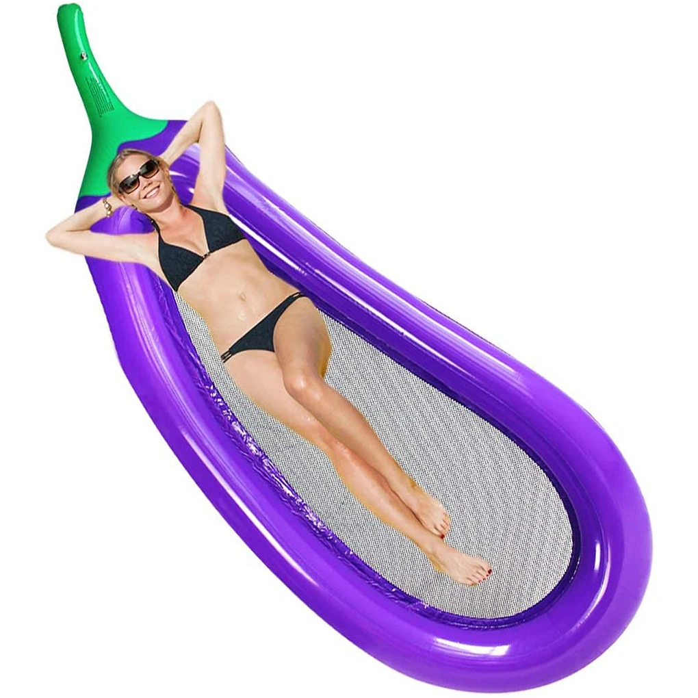 Swimming Lounge Eggplant Shape Swim Raft Bed Inflatable Portable Pool Hammock for Outdoor
Swimming Lounge Eggplant Shape Swim Raft Bed Inflatable Portable Pool Hammock for Outdoor