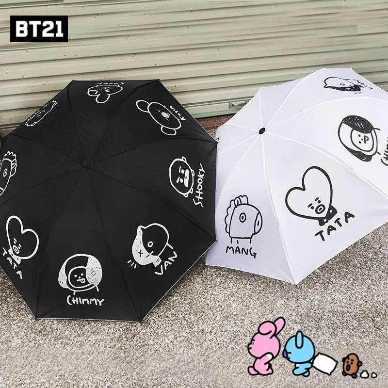 Мультяшный Зонт LINE BT21, кавайная девушка, Модный Аниме зонт из нержавеющей стали, солнечный дорожный портативный ежедневный аксессуар, празд...
Мультяшный Зонт LINE BT21, кавайная девушка, Модный Аниме зонт из нержавеющей стали, солнечный дорожный портативный ежедневный аксессуар, празд...