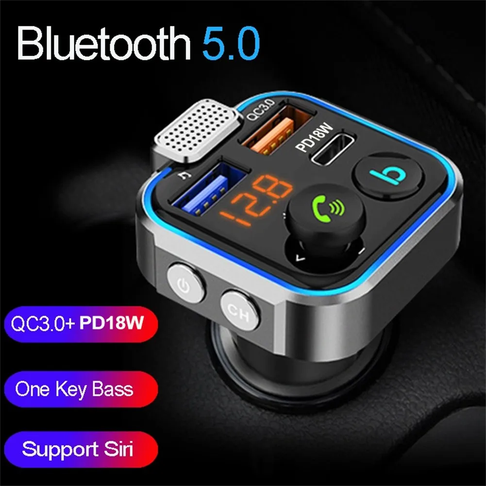 Car Wireless FM Transmitter Adapter 3 USB Charger V5.0 Bluetooth Radio MP3 Music Player Kit Auto Electronics Accessories
Car Wireless FM Transmitter Adapter 3 USB Charger V5.0 Bluetooth Radio MP3 Music Player Kit Auto Electronics Accessories