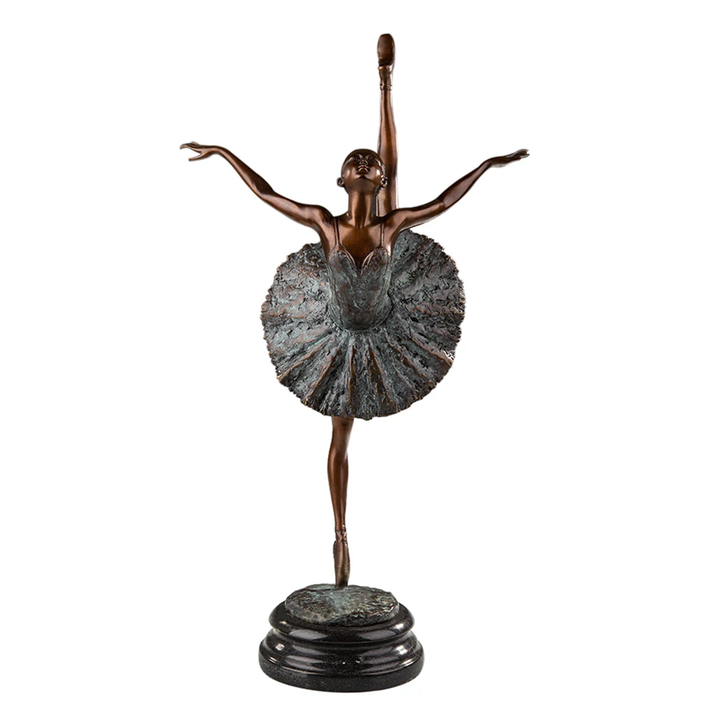 Bronze Ballerina Statue Modern Ballet Dance Girl Sculpture Art Gorgeous Home Decor
Bronze Ballerina Statue Modern Ballet Dance Girl Sculpture Art Gorgeous Home Decor