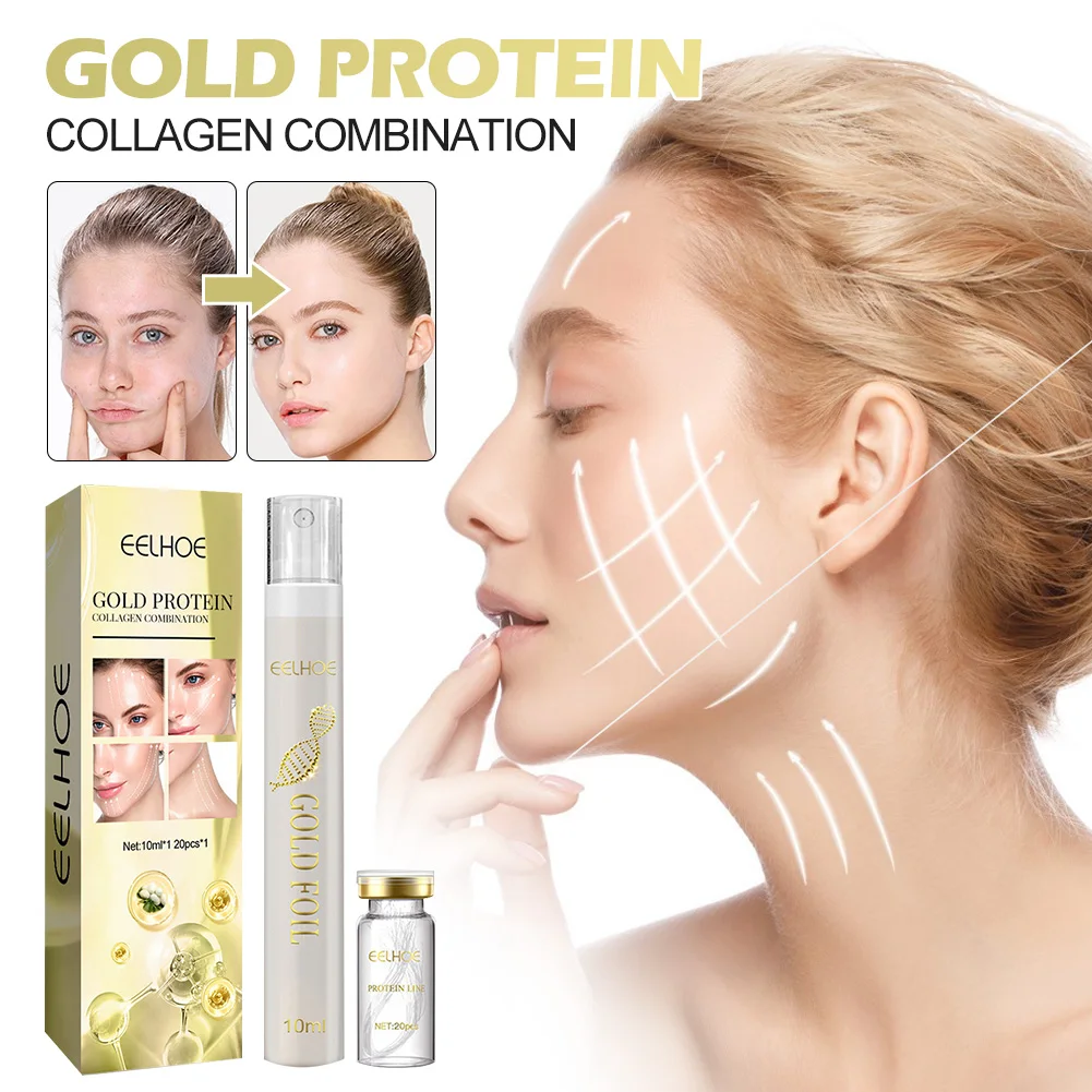 2022 New Protein Thread Lifting Set No Needle Collagen Line Gold Serum Kit For Facial Lifting Tightening Anti-Aging Essence
2022 New Protein Thread Lifting Set No Needle Collagen Line Gold Serum Kit For Facial Lifting Tightening Anti-Aging Essence