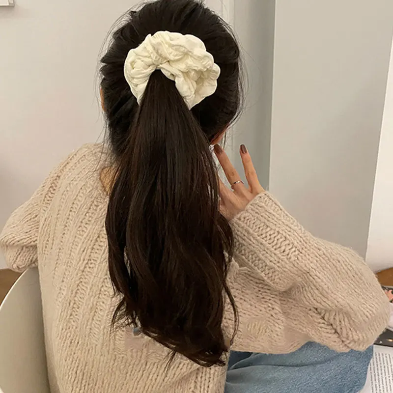Ladies Hair Accessories Cream Pleated Bubble Cloth Large Intestine Hair Tie Fabric Sweet Cloth Large Intestine Hair Ring
Ladies Hair Accessories Cream Pleated Bubble Cloth Large Intestine Hair Tie Fabric Sweet Cloth Large Intestine Hair Ring