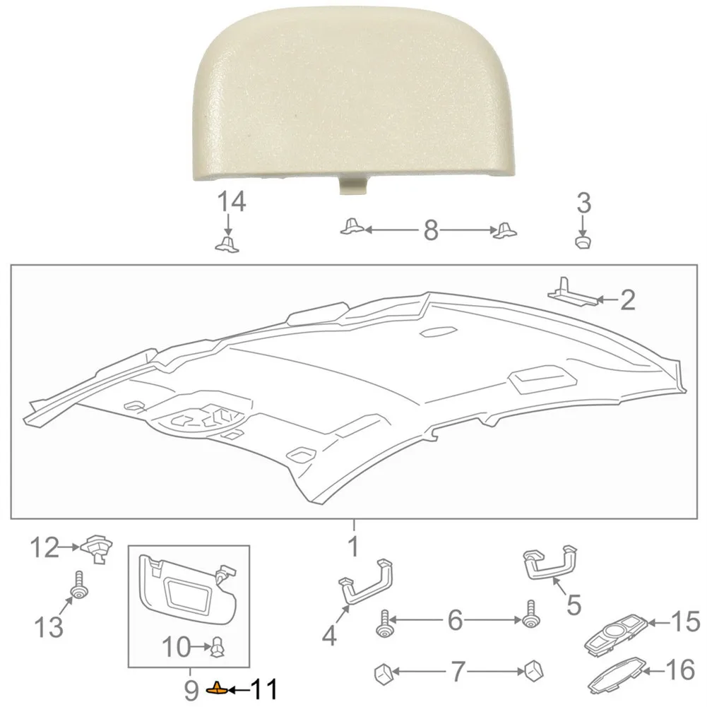 1pc NEW Car Clips Sun Visor Cap For 2013-2016 Ford Fusion MKZ Edge Dune Tan Sun Visor Cap Clip DS7Z4273AA Parts Equippments
1pc NEW Car Clips Sun Visor Cap For 2013-2016 Ford Fusion MKZ Edge Dune Tan Sun Visor Cap Clip DS7Z4273AA Parts Equippments