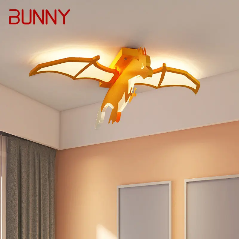 BUNNY Children's Dinosaur Ceiling Lamp LED Creative Orange Cartoon Light For Kids Room Kindergarten Dimmable Remote Control
BUNNY Children's Dinosaur Ceiling Lamp LED Creative Orange Cartoon Light For Kids Room Kindergarten Dimmable Remote Control