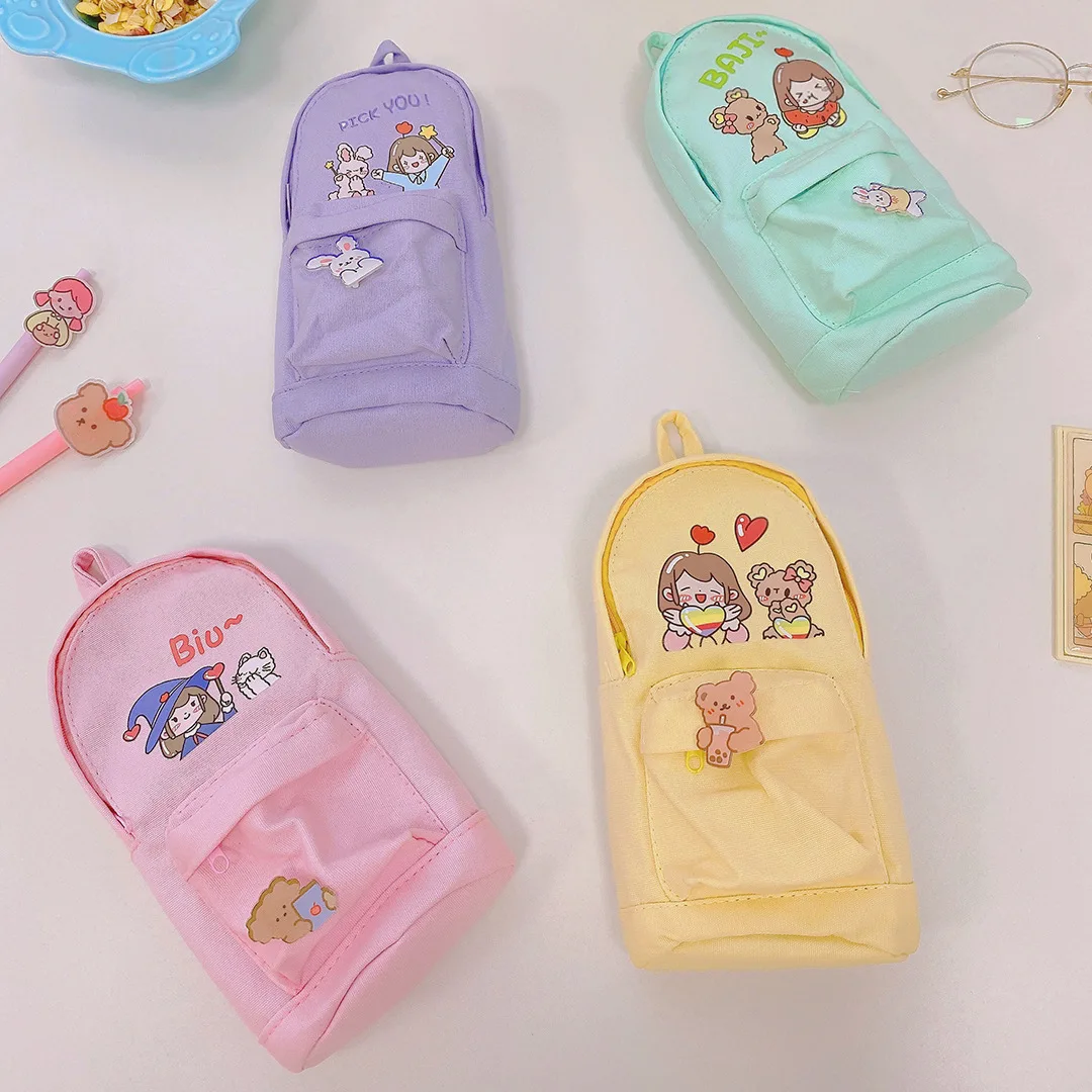 Creative School Bag Pencil Case Multi-purpose Large-capacity Canvas Pencil Case Cute School Pencil Case
Creative School Bag Pencil Case Multi-purpose Large-capacity Canvas Pencil Case Cute School Pencil Case