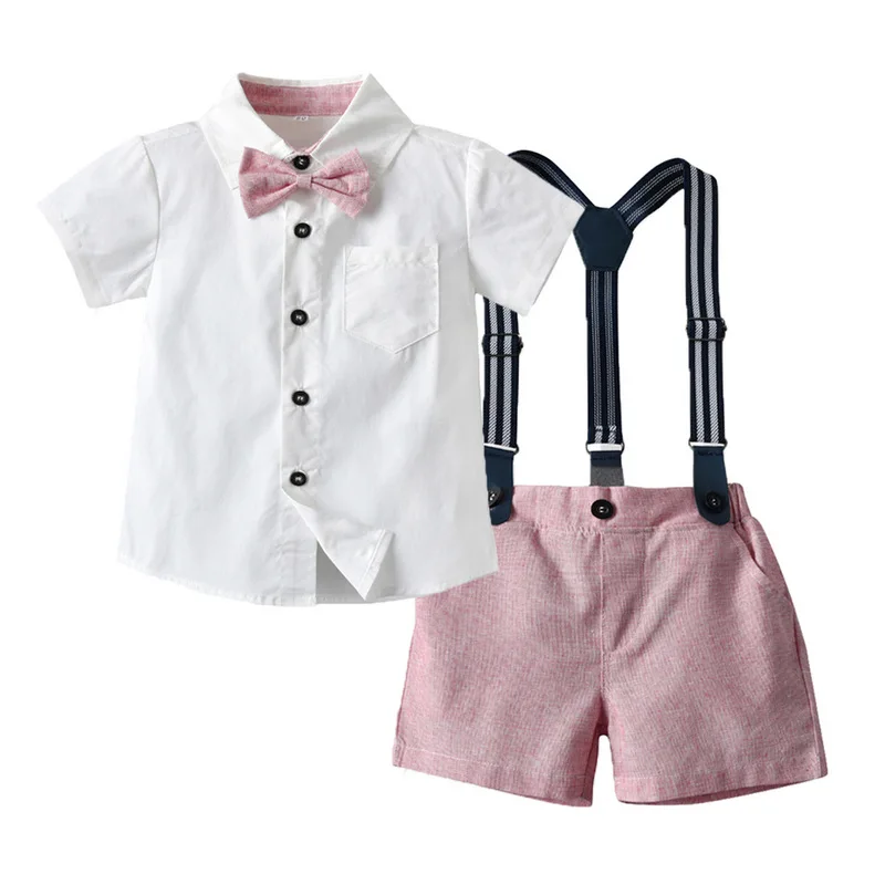 Boys Suit 2022 Children's Short-sleeved Shirt + Bow Overalls Short Two-piece Suit Toddler Boy Clothes Birthday Outfit 2022 New
Boys Suit 2022 Children's Short-sleeved Shirt + Bow Overalls Short Two-piece Suit Toddler Boy Clothes Birthday Outfit 2022 New