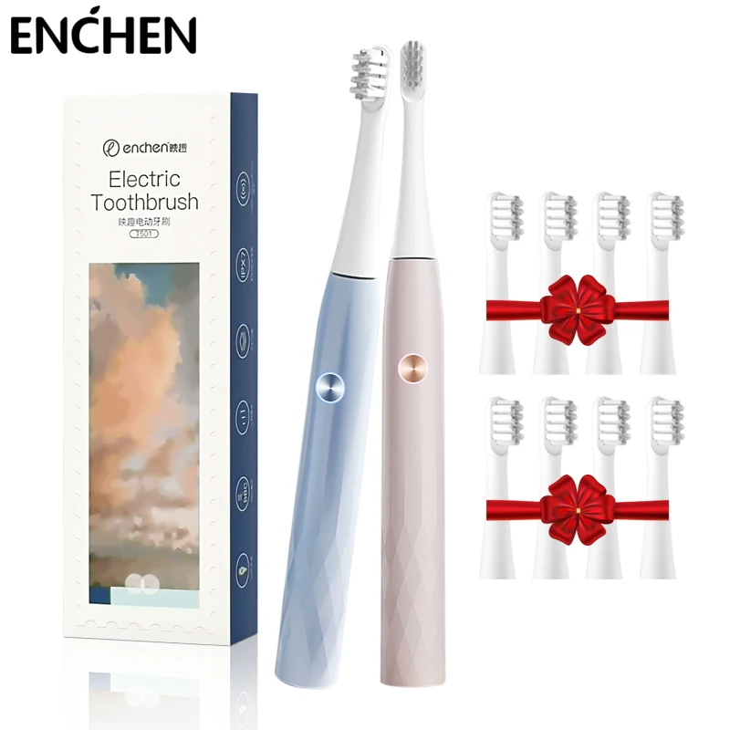 ENCHEN New Sonic Electric Toothbrush 3 Modes Adjustment Soft Bristle IPX7 Waterproof Electric Tooth Brush with Replacement Head
ENCHEN New Sonic Electric Toothbrush 3 Modes Adjustment Soft Bristle IPX7 Waterproof Electric Tooth Brush with Replacement Head