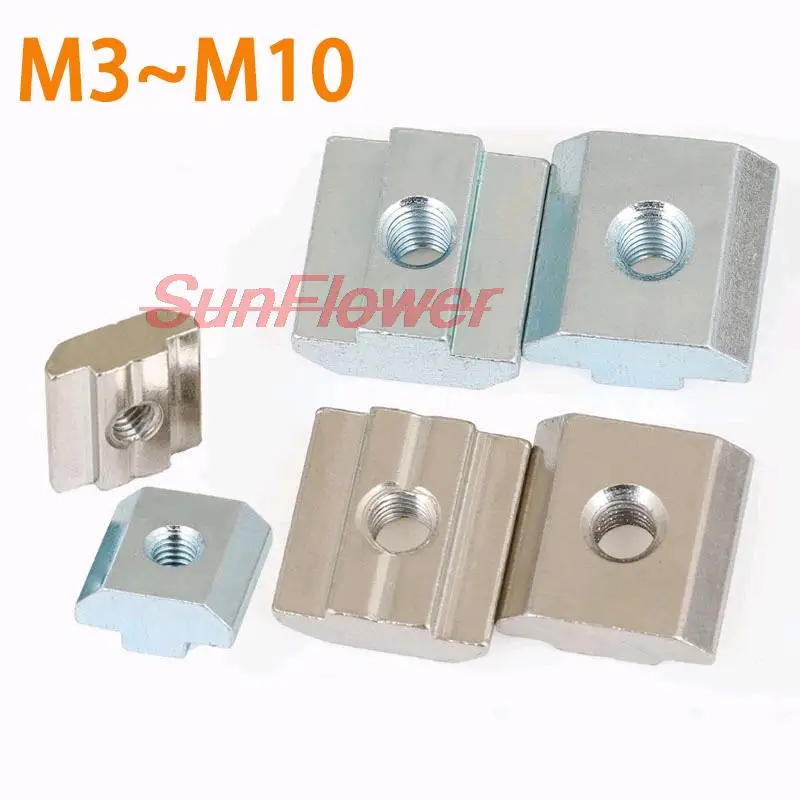 5/10PCS M3 M4 M5 M6 M8 M10 T Block Square nuts T-Track Sliding Hammer Nut for Fastener Aluminum Profile 2020 3030 4040 4545
5/10PCS M3 M4 M5 M6 M8 M10 T Block Square nuts T-Track Sliding Hammer Nut for Fastener Aluminum Profile 2020 3030 4040 4545