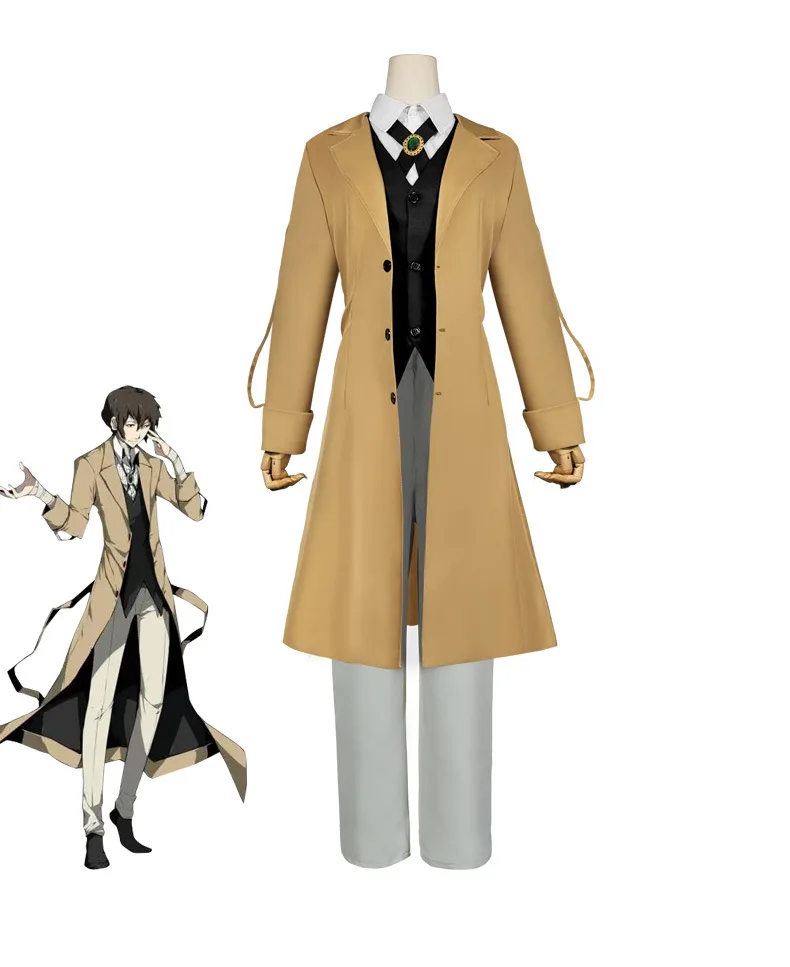 Bungo Stray Dogs Dazai Osamu Cosplay Costume Long Jacket Coat Halloween Christmas Costume
Bungo Stray Dogs Dazai Osamu Cosplay Costume Long Jacket Coat Halloween Christmas Costume