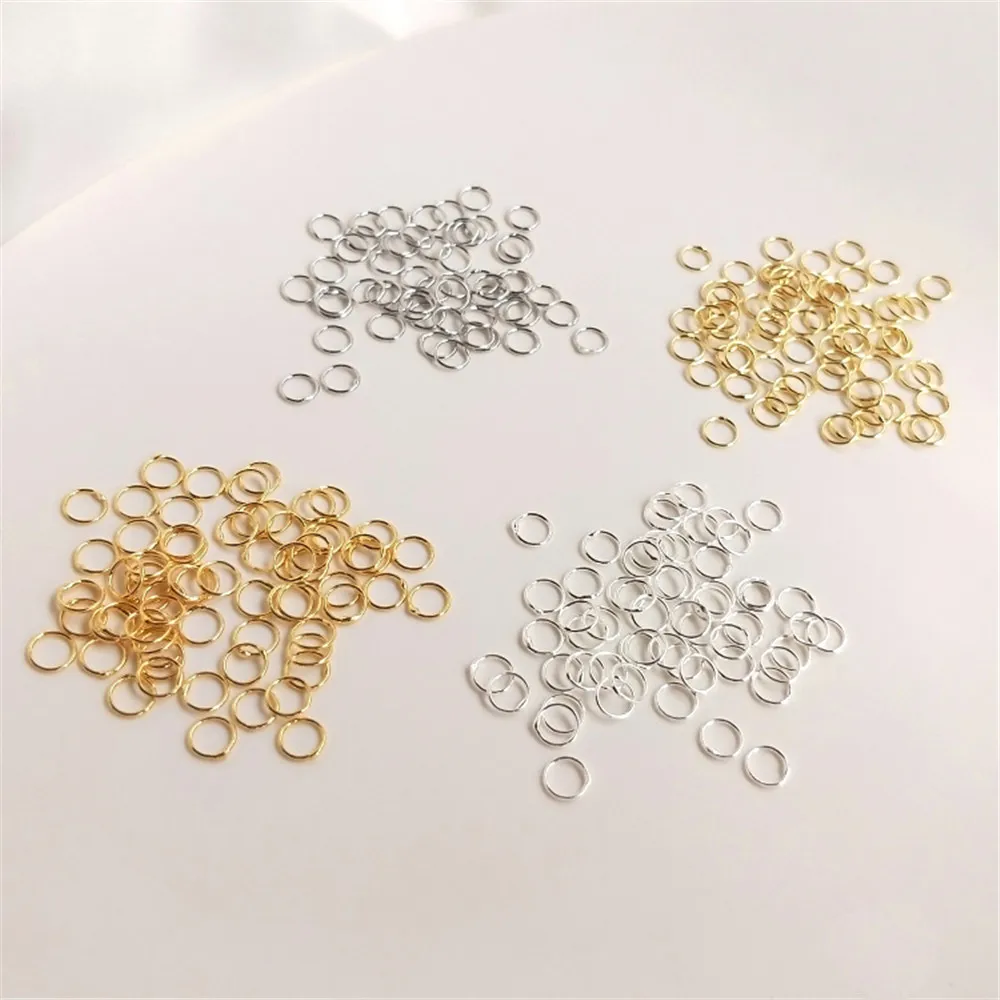 14K18K copper plated gold color welding closing ring manual DIY end connection ring welding single ring accessories
14K18K copper plated gold color welding closing ring manual DIY end connection ring welding single ring accessories